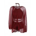 Swimsuit female new cover belly slimming hot spring swimsuit female sense small chest conservative split swimsuit three piece
