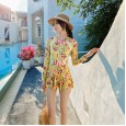 One-piece swimsuit female new hot spring swimsuit cover belly slim thin boxer conservative skirt swimsuit