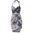 New split swimsuit female beach hot spring vacation bikini steel plate gathered swimsuit female three-piece suit