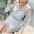 Swimsuit female three-piece cover belly slim thin new retro wave point sexy hot spring style swimsuit