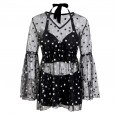 Swimsuit female three-piece cover belly slim thin new retro wave point sexy hot spring style swimsuit