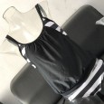 Hot selling women's split shoulder strap swimsuit striped multicolor covered belly swimsuit sexy two-piece bikini