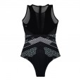 The new one-piece swimsuit mesh sexy sexy one-piece digital print ethnic style swimsuit