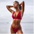 New bikini solid color sexy swimsuit female swimsuit
