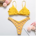 New bikini female beach supplies small lotus leaf decoration split