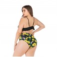 New large size 5XL bikini sunflower swimsuit women