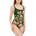 New one-piece swimsuit flower printing beautiful one-piece swimsuit women
