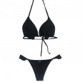 New hot sale solid color swimsuit ladies ruffles