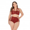 Large size bikini underwire large cup ladies swimsuit swimsuit 6655