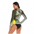 Leisure split long-sleeved surfing suit sunscreen female swimsuit hot spring diving suit swimsuit 7795