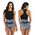 Surfing suits one-piece sleeveless women's swimsuit hot spring swimsuit diving suit 7706
