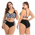 Large size bikini underwire large cup ladies swimsuit swimwear 8810