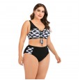 Large size bikini underwire large cup ladies swimsuit swimwear 8810