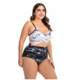 Plus size bikini sexy big cup ladies swimsuit swimwear 8816