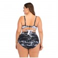 Plus size bikini sexy big cup ladies swimsuit swimwear 8816