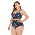 Large size bikini underwire big cup ladies swimsuit swimsuit 6645