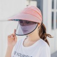 Unisex Anti-fog Removable Mask For Full Protection Sun Hat - Beige 