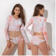 Sexy long-sleeved sports split bikini female swimsuit hot spring was thin swimsuit 82