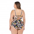 Large size bikini underwire big cup ladies swimsuit swimsuit 6653