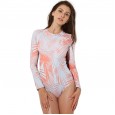Sexy one-piece female swimsuit hot spring long-sleeved slim surfing diving suit swimsuit 80