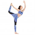 Fitness clothes running print suit yoga clothes tights barbie pants sports bra 046
