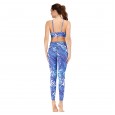 Fitness clothes running print suit yoga clothes tights barbie pants sports bra 046