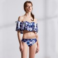 Hot spring sexy lady swimsuit sexy ruffled bikini 9102