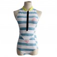 Sexy Siamese Female Swimwear Hot Spring Surfing Diving Short Sleeve Swimwear 54