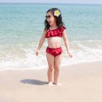 Children girls bikini swimsuit skirt split girl hot spring cute swimsuit 13005
