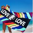 Bath towel simple formaldehyde-free adult swimming beach towel cotton beach towel 70 * 145