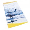 Pure cotton beach towel active printing cut velvet sports surfing swimming big bath towel