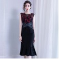 Sleeveless dress female spring new intellectual commuting Slim bag hip mid-length women's one-step skirt