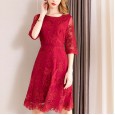 Dress summer dress new perspective in the sleeves waist lace sexy dress