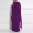 Spring new women's chiffon dress fashion queen fan dress