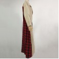 Best-selling new product large size loose khaki red plaid windbreaker women's jacket autumn and winter