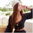Solid color fashion casual loose women's two-piece solid color wide leg pants