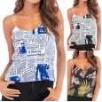 Chiffon camisole female summer wear sexy v-neck bottoming inner top