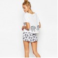 Summer new sweet cute elephant print fashion wild cartoon classic short sleeve t-shirt female
