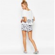 Summer new sweet cute elephant print fashion wild cartoon classic short sleeve t-shirt female