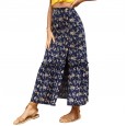 Skirt women's mid-length summer new versatile high waist side split exposed thigh bag hip slim skirt