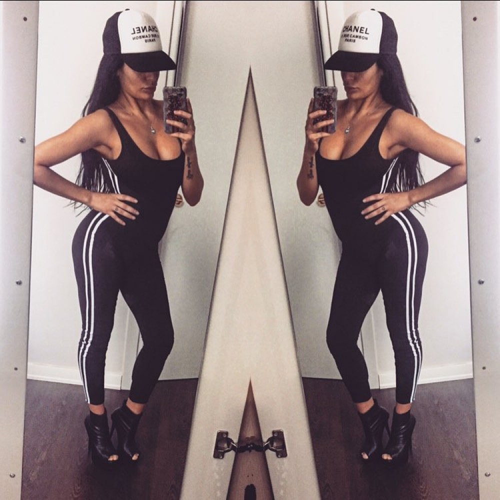 Women's sexy backless tights women's jumpsuit tide