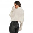 Autumn and winter new sweater women's solid color long-sleeved turtleneck pullover sweater