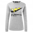Ladies Fashion Cartoon Print Long Sleeve Top