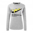 Ladies Fashion Cartoon Print Long Sleeve Top