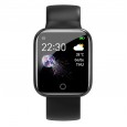 Bakeey I5 Continuous Heart Rate O2 Monitor Watch Face WhatsApp Caller ID Reminder Full Metal Body Smart Watch - Black 