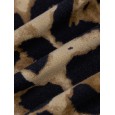 Leopard Snake Print Straps Sleeveless Casual Bodycon Dress - Brown L 