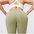 New yoga pants female nude high elastic running high waist sports tight running fitness pants female
