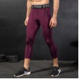 Men's PRO shorts fitness running training tights quick-drying perspiration breathable elastic 7-point pants 1051
