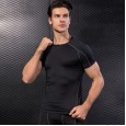Men's PRO tight short-sleeved fitness sports running training clothes elastic quick-drying clothes short-sleeved T-shirt clothes 1053