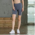 Women's yoga shorts side pockets fitness running elastic tight fast-drying sweat-wicking pants 46